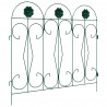 Ogrodzenie Ogrodowe 5 pcs zielony Stal