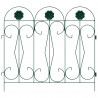 Ogrodzenie Ogrodowe 5 pcs zielony Stal
