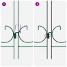 Ogrodzenie Ogrodowe 5 pcs zielony Stal