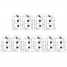 Ogrodzenie Ogrodowe 5 pcs Czarny Stal