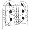 Ogrodzenie Ogrodowe 5 pcs Czarny Stal
