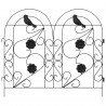 Ogrodzenie Ogrodowe 5 pcs Czarny Stal