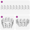 Ogrodzenie Ogrodowe 5 pcs Czarny Stal