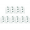 Ogrodzenie Ogrodowe 5 pcs zielony Stal
