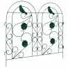 Ogrodzenie Ogrodowe 5 pcs zielony Stal