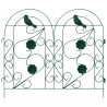 Ogrodzenie Ogrodowe 5 pcs zielony Stal