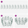 Ogrodzenie Ogrodowe 5 pcs zielony Stal