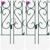 Ogrodzenie Ogrodowe 5 pcs zielony Stal