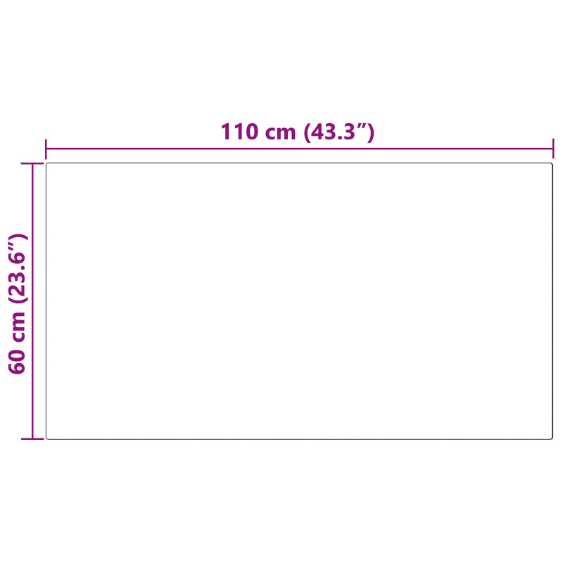 Sztuczny Dywan Skórzany Tafalla Biały 60 x 110 cm Poliester