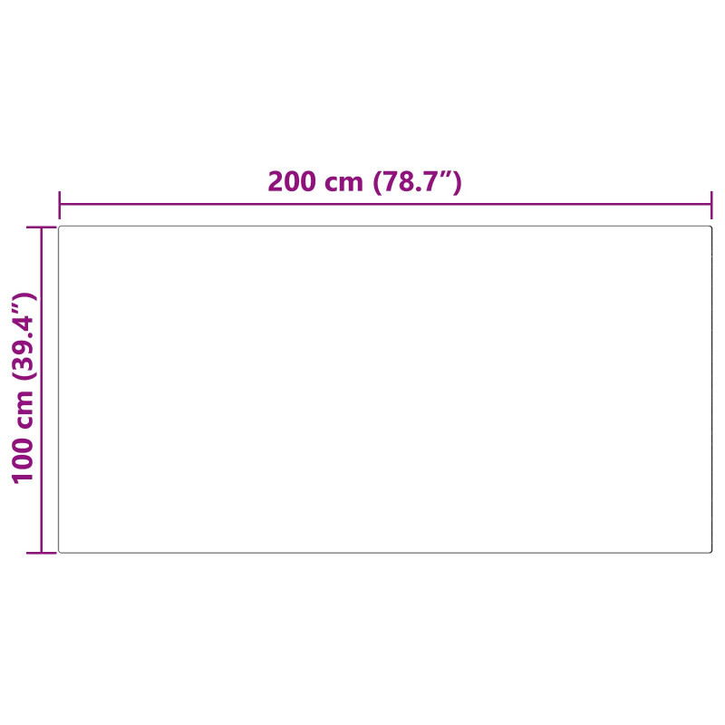Sztuczny Dywan Skórzany Tafalla Biały 100 x 200 cm Poliester