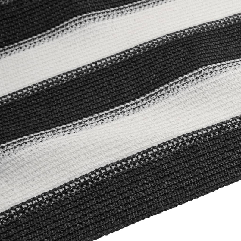 Siatka cieniująca, antracytowo-biała, 2x25 m, HDPE, 150 g/m²