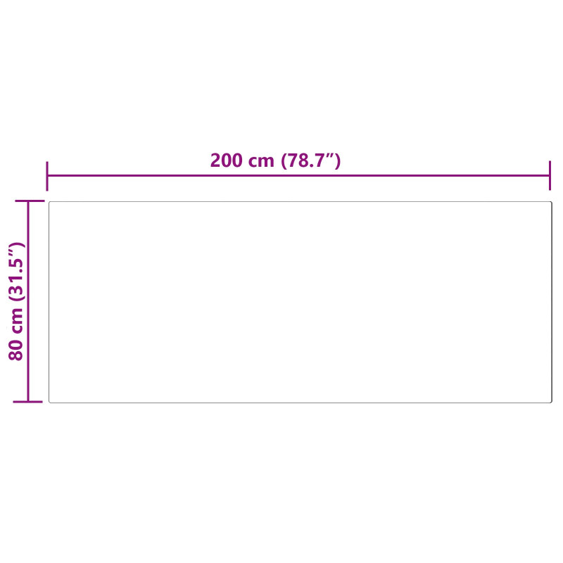 Sztuczny Dywan Skórzany Tafalla Beżowy 80 x 200 cm Poliester