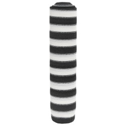 Siatka cieniująca, antracytowo-biała, 2x50 m, HDPE, 195 g/m²