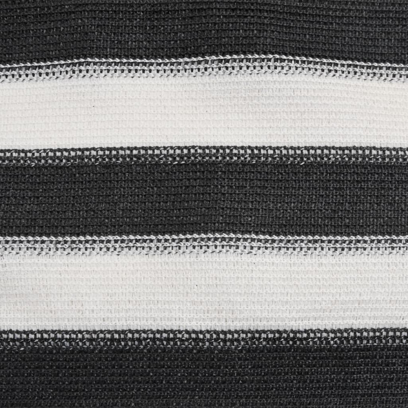 Siatka cieniująca, antracytowo-biała, 2x50 m, HDPE, 195 g/m²