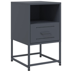 Szafka nocna, antracytowa, 36x39x60,5 cm, stal