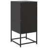 Szafki nocne, 2 szt., czarne, 36x39x78 cm, stal