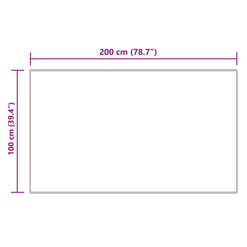 Sztuczny Dywan Skórzany Tafalla Kremowy 100 x 200 cm Poliester