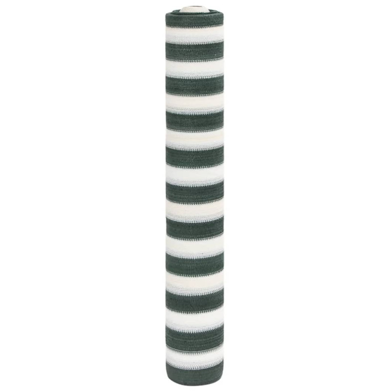 Siatka cieniująca, zielono-biała, 1,5x50 m, HDPE, 75 g/m²