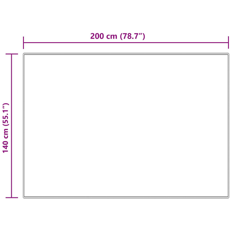 Sztuczny Dywan Skórzany Tafalla Kremowy 140 x 200 cm Poliester