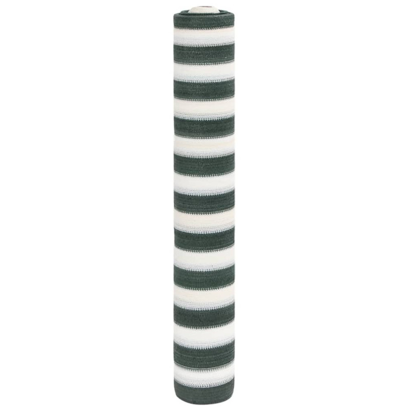 Siatka cieniująca, zielono-biała, 1,8x25 m, HDPE, 75 g/m²