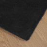 Antypoślizgowy dywan z sztucznego futra królika Olite Czarny
