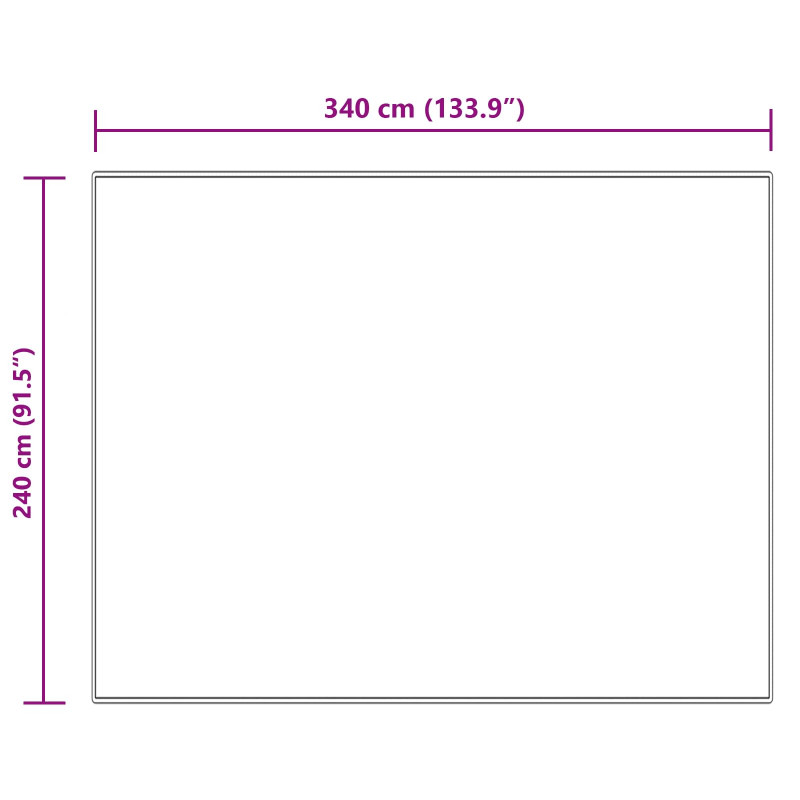 Sztuczny Dywan Skórzany Tafalla Kremowy 240 x 340 cm Poliester