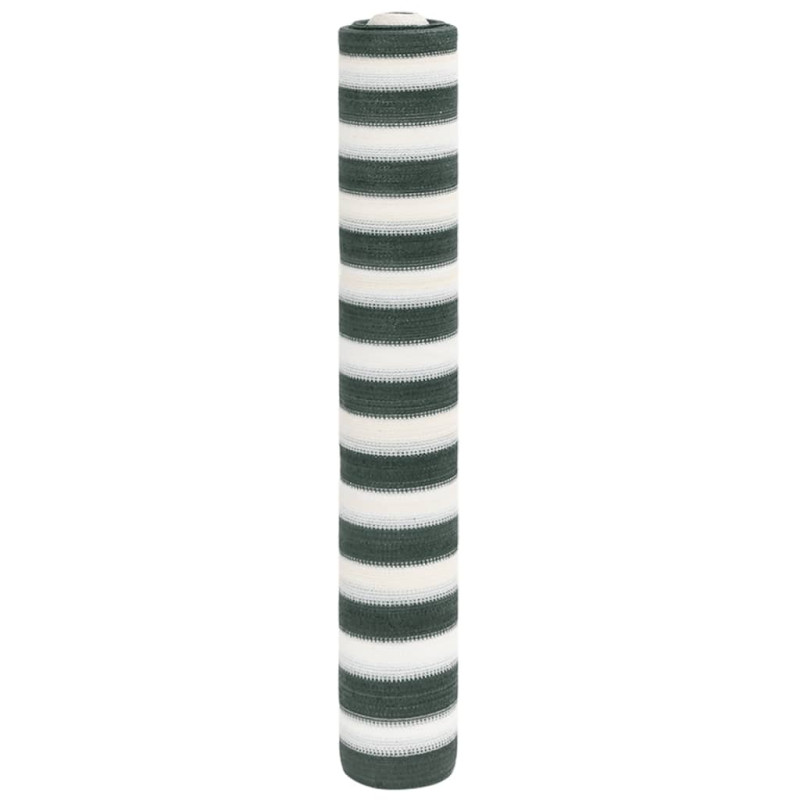 Siatka cieniująca, zielono-biała, 2x25 m, HDPE, 75 g/m²