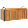 Skrzynia ogrodowa, 110x45x42/53 cm, drewno akacjowe i stal