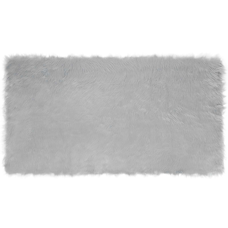 Sztuczny Dywan Skórzany Tafalla Szary 60 x 110 cm Poliester