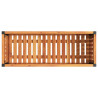 Donica ogrodowa, 80x30x27,5 cm, lite drewno akacjowe i stal