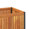 Donica ogrodowa, 80x30x27,5 cm, lite drewno akacjowe i stal