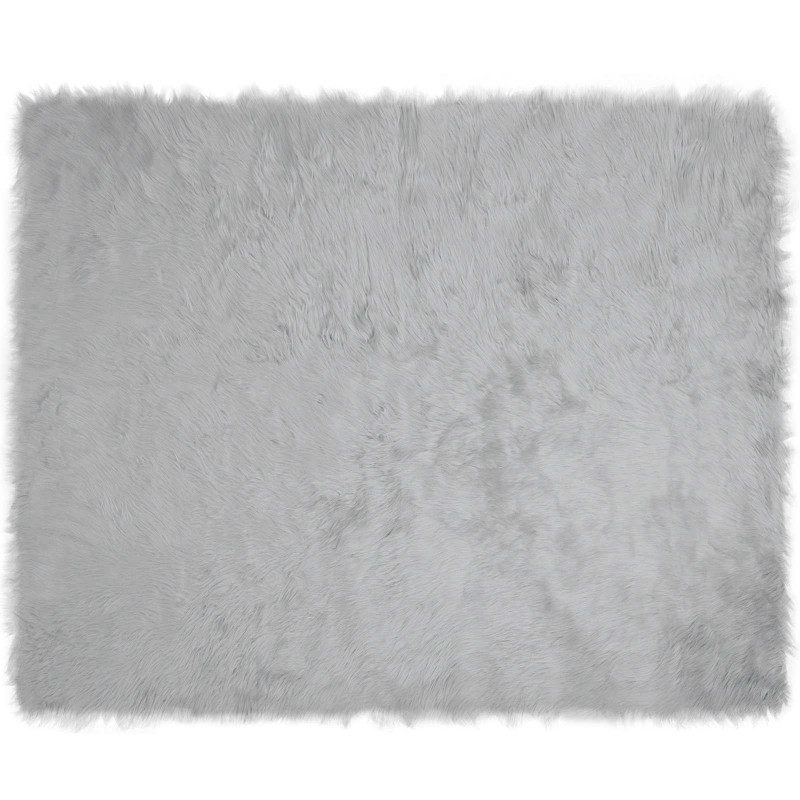 Sztuczny Dywan Skórzany Tafalla Szary 200 x 280 cm Poliester