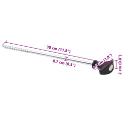 Śledzie do namiotu, 24 szt., 30 cm, Ø7 mm, stal galwanizowana