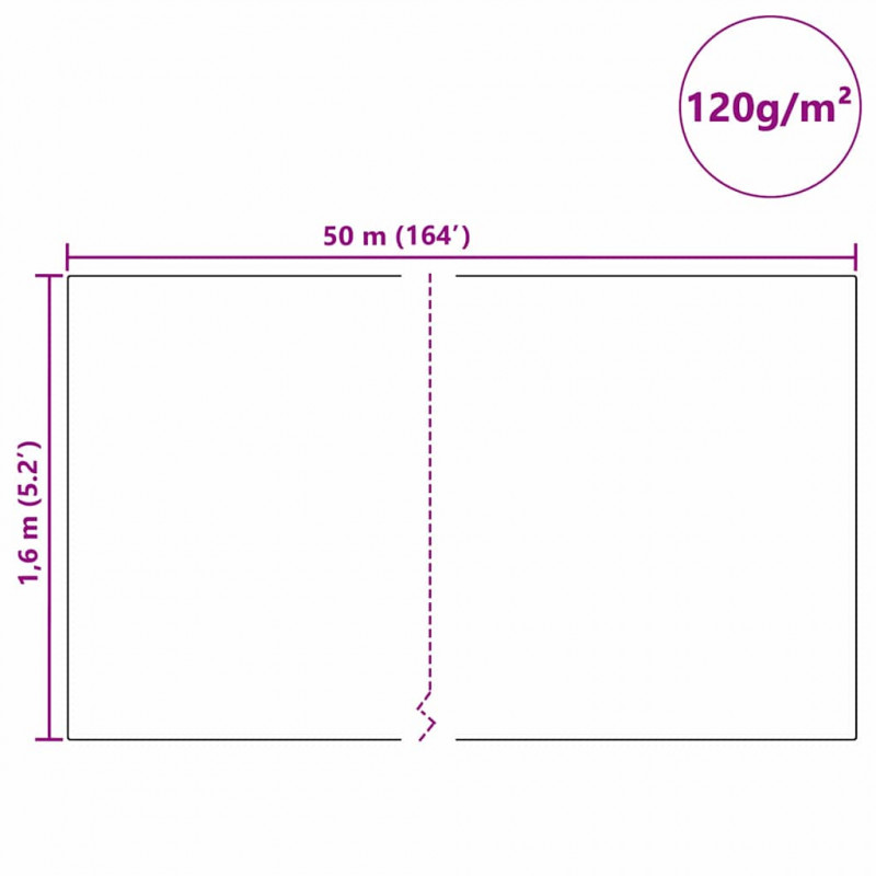Fleece Ochronny dla Roślin Przed Mrozem Biały 50 x 1,6 m