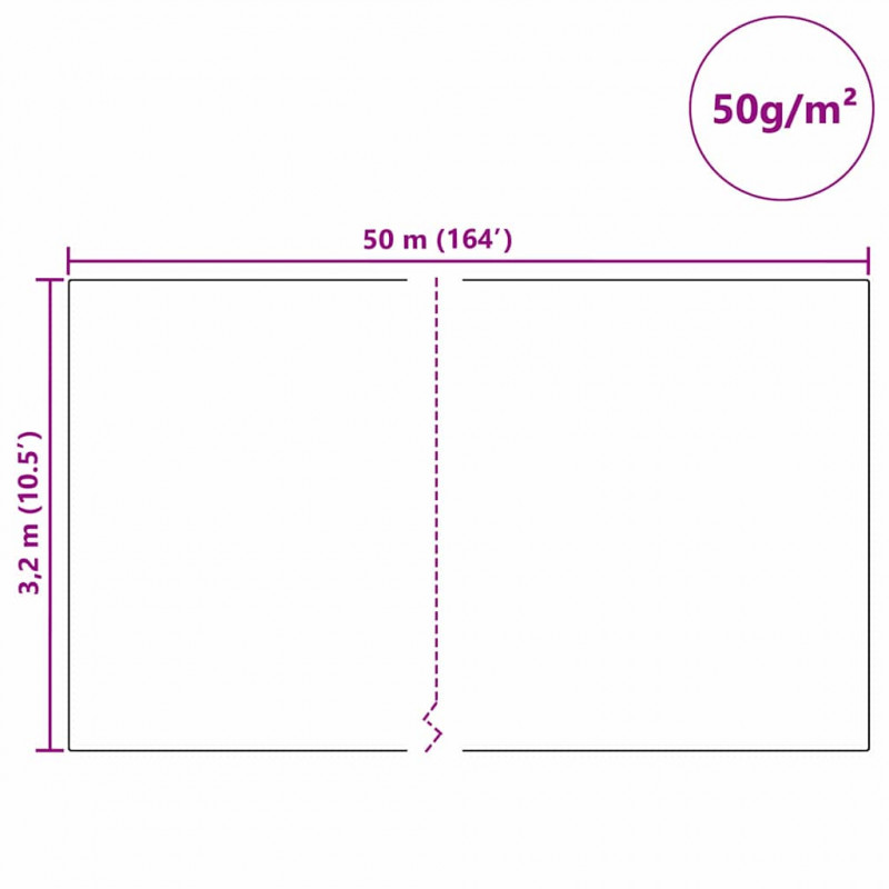 Fleece Ochronny dla Roślin Przed Mrozem Biały 50 x 3,2 m