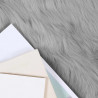 Sztuczny Dywan Skórzany Tafalla Szary Ø 160 cm Poliester