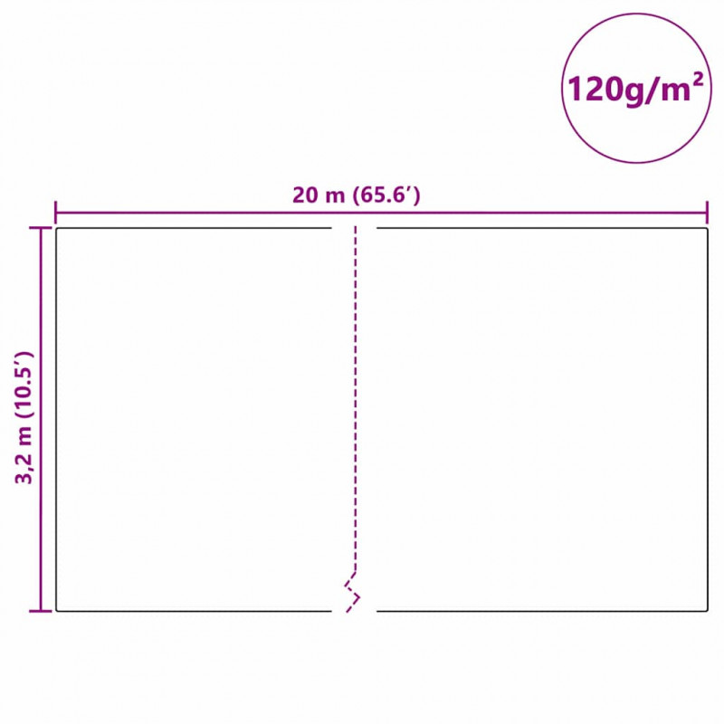 Fleece Ochronny dla Roślin Przed Mrozem Biały 20 x 3,2 m