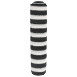 Siatka cieniująca, antracytowo-biała, 1,2x10 m, HDPE, 195 g/m²