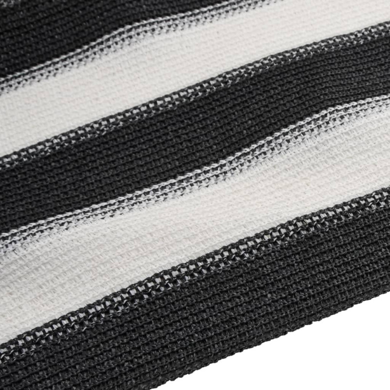Siatka cieniująca, antracytowo-biała, 1,2x10 m, HDPE, 195 g/m²