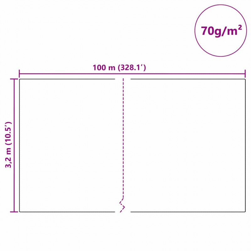 Fleece Ochronny dla Roślin Przed Mrozem Zielony 100 x 3,2 m