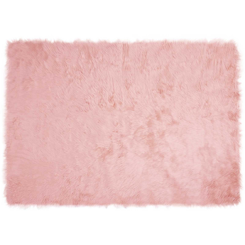 Sztuczny Dywan Skórzany Tafalla Różowy 140 x 200 cm Poliester