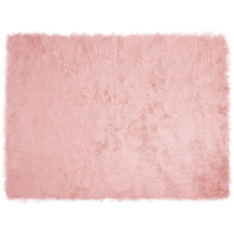 Sztuczny Dywan Skórzany Tafalla Różowy 160 x 230 cm Poliester