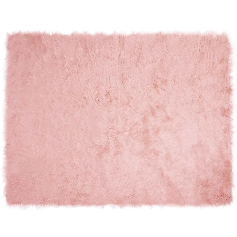 Sztuczny Dywan Skórzany Tafalla Różowy 240 x 340 cm Poliester