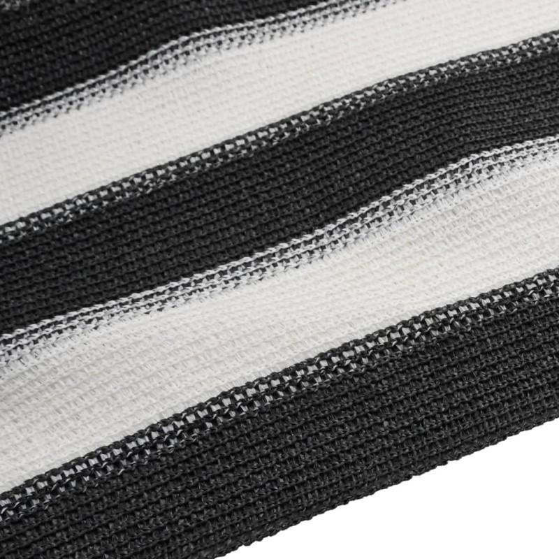 Siatka cieniująca, antracytowo-biała, 1x10 m, HDPE, 150 g/m²