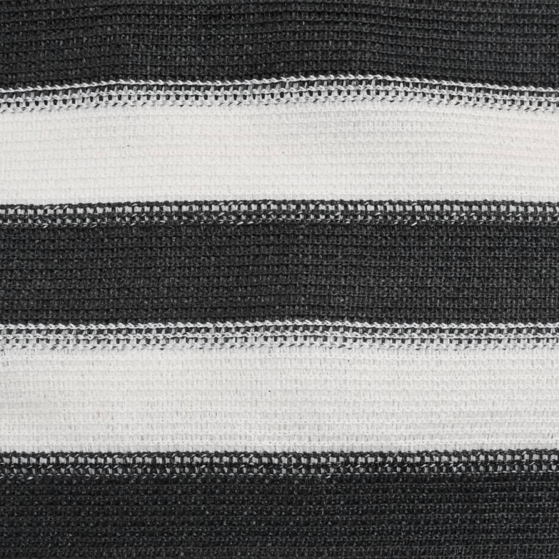 Siatka cieniująca, antracytowo-biała, 1x10 m, HDPE, 150 g/m²