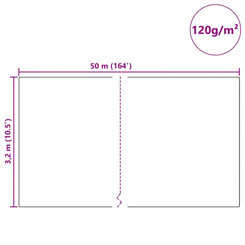 Fleece Ochronny dla Roślin Przed Mrozem Beżowy 50 x 3,2 m