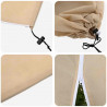 Osłony Fleece dla Roślin Przed Przymrozkami 5 pcs Beżowy