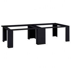 Podstawka na Pralkę 2 pcs Czarny 127 x 54,5 x 32,5 cm Stal