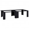 Podstawka na Pralkę 2 pcs Czarny 127 x 54,5 x 32,5 cm Stal