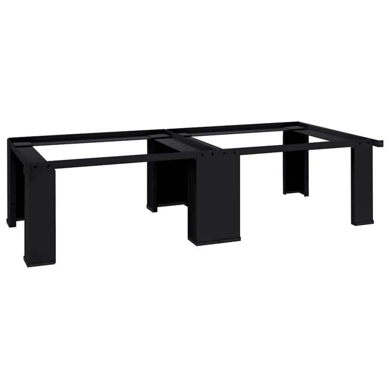 Podstawka na Pralkę 2 pcs Czarny 127 x 54,5 x 32,5 cm Stal